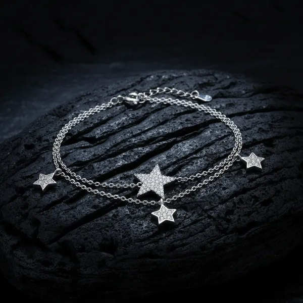 Sparkling_Star_Zircon_Adjustable_Bracelet_For_Women_925_Sterling_Silver